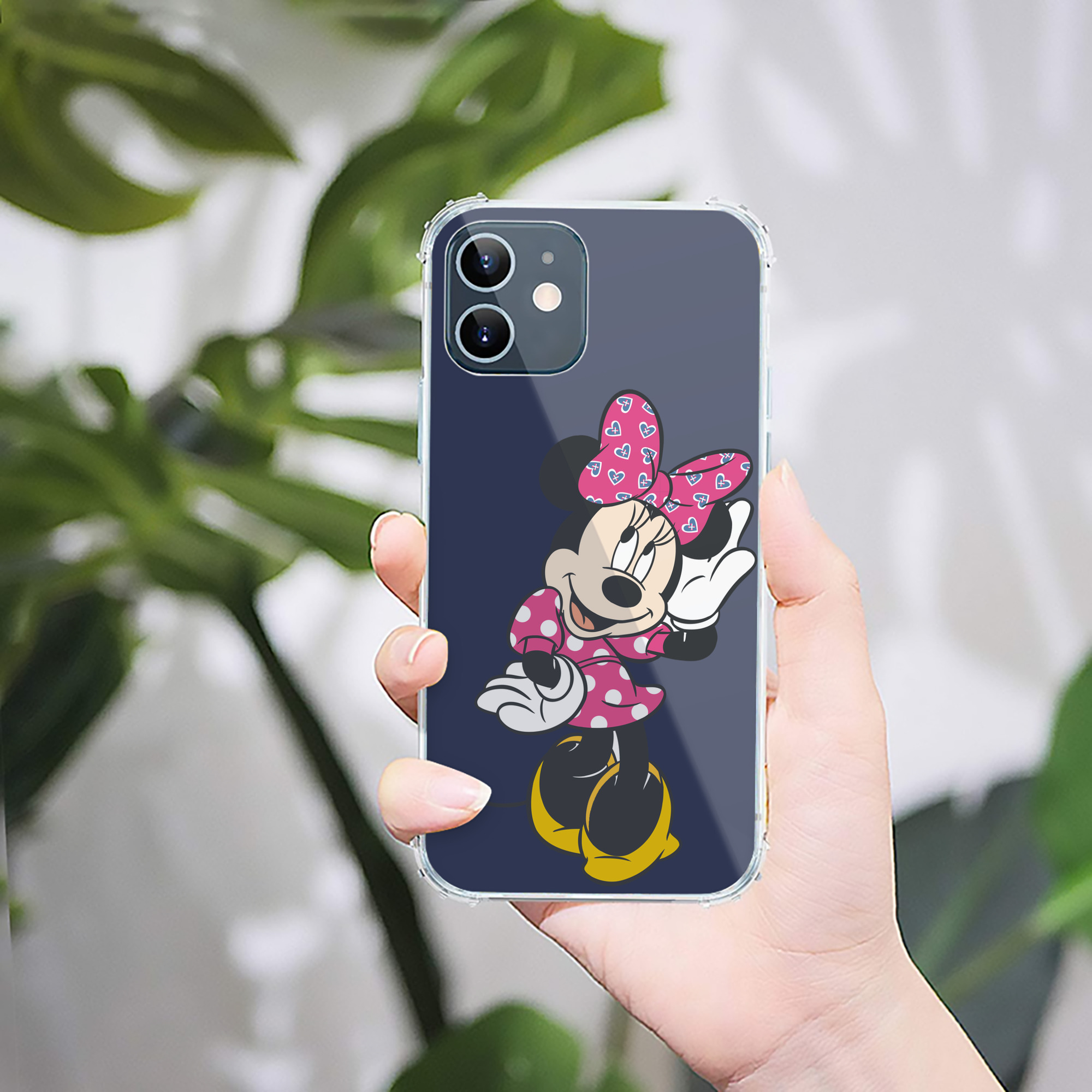 （画像用） ミッキーマウス Mickey Mouse 【iPhone 12シリーズ対応】透明スマホケース（クリアソフトケース）